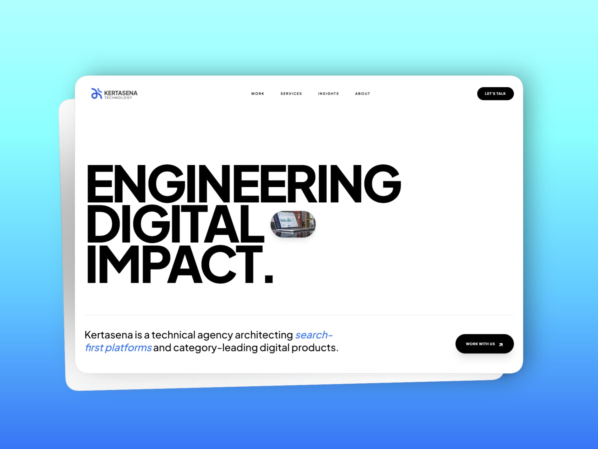 A Modern Corporate Website for Kertasena Technology